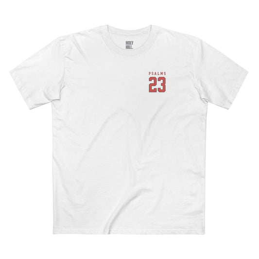 Holy Hill Red Shepherd Pocket Logo Tee
